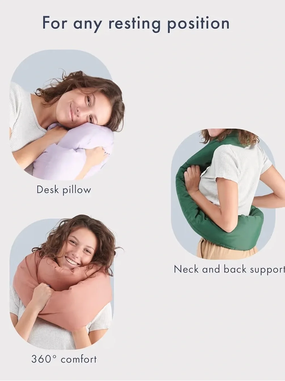Infinity Pillow Travel Neck Pillow - Midnight Grey